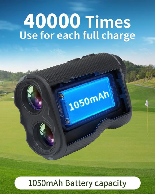 Lensaylx Golf rangefinder,1200 Yards Laser Golf Rangefinder with Slope,7X Magnification,Pin Flag Pole Lock,IPX4 Waterproof,Rechargeable Battery Magnetic Strip Laser Rangefinders for Golf and Hunting