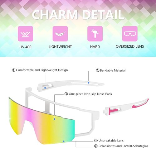 IKTOD Polarized Running Sunglasses - UV Protection for Men & Women | 3 Pack for Cycling, Baseball, Fishing