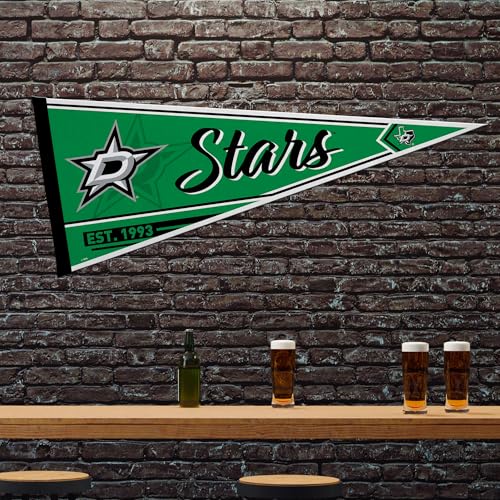 Dallas Stars 12x30in Felt Wall Pennant - Rico Industries Officially Licensed