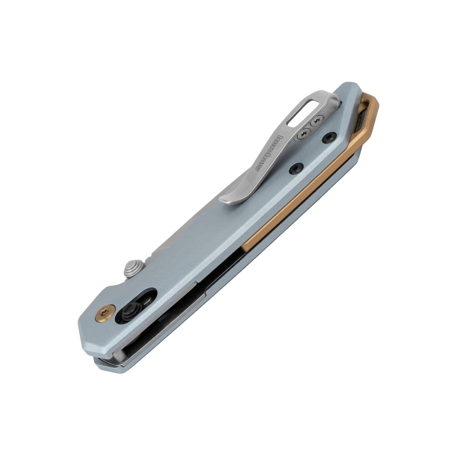 Kershaw Mini Iridium Pocket Knife, Silver and Blue