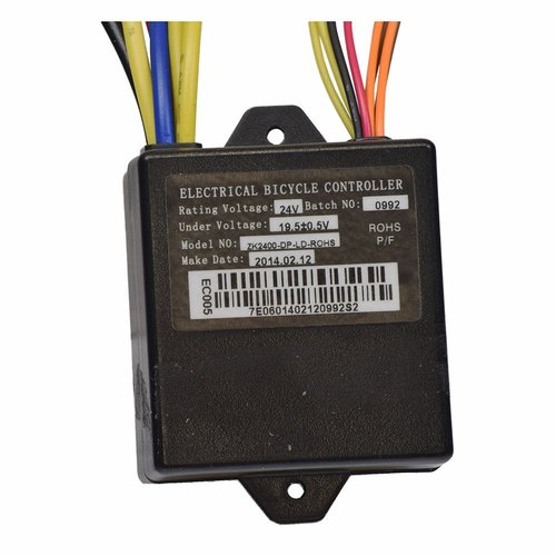 AlveyTech ZK2400-DP-LD-ROHS (ZK2400-DP-FS-ROHS) Control Module with 4-Wire Throttle Connector for Razor E100/E125 (Versions 10+), E150, E175, and eSpark Scooters - Replacement W13111612015 Controller