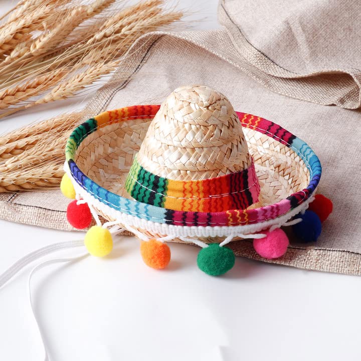 Mini Sombrero Hat Headband for Pets - Candy Color Dog & Cat Accessory