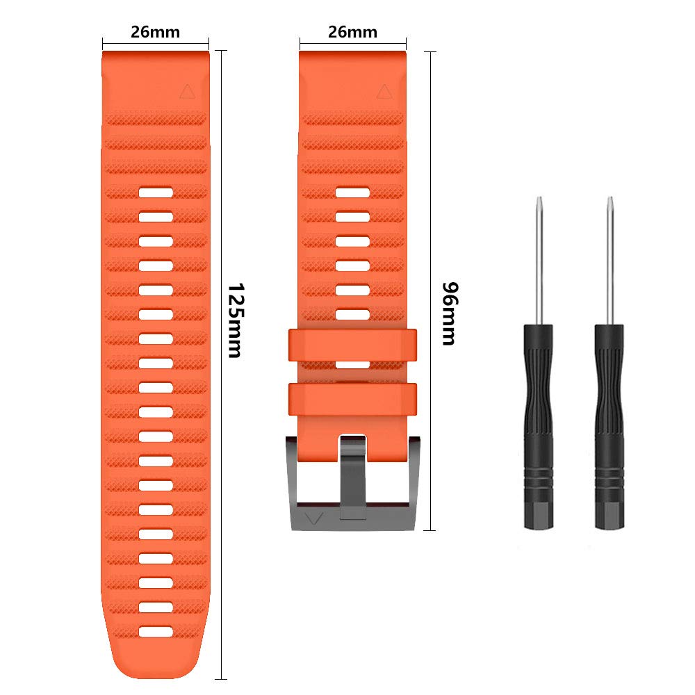 ISABAKE Band for Garmin Fenix 6 Pro Fenix 5 Plus, Quick Fit 22mm Replacement Bands,Compatible with Fenix 6 Fenix 5 Forerunner 935 Forerunner 945 Approach s60 Quatix 5(Navy Blue)…