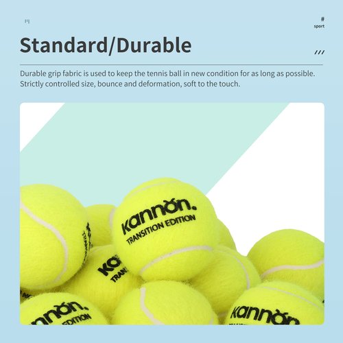 YUESHENG Tennis Balls Green Dot Tennis Balls -25% Low Compression Stage Tennis Ball for Beginners Kids Training Practising Playing Balls 12-Pack with Carry Bag (12-Balls-GRN)