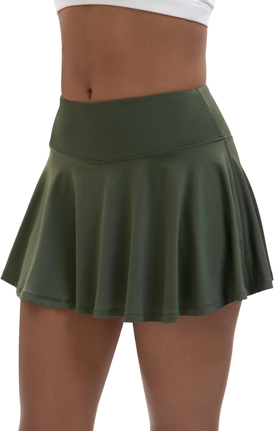 Skiennix Women's High Waisted Tennis Skirts - Lightweight Pleated Design with Pockets & Inner Shorts