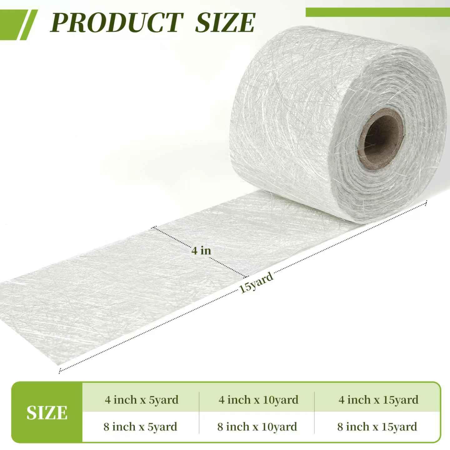 Skiennix Fiberglass Chopped Strand Mat - Strong 1.5 oz Glass Fiber for Structural Repair | 4 Inch x 15 Yards