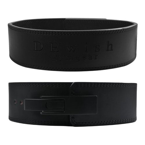 Weight Lifting Belt, 10mm Thick, 4-Inch Wide Heavy Duty Leather Lever Gym Belt, Ideal for Weightlifting, Squats, Deadlifts, Powerlifting, Cross Training and Weight Training