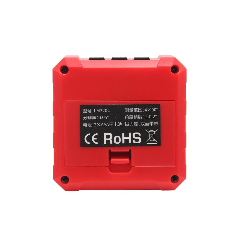 UNI-T LM320C Digital Angle Finder 4x90° Inclinometer 3 Side Magnetic Electronic Goniometer with Backlight LCD, Data Hold