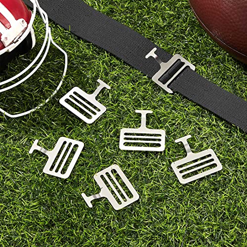 Shoulder Pad T Hook - 12 Pack, 1.5 Inch Silver Football Hooks