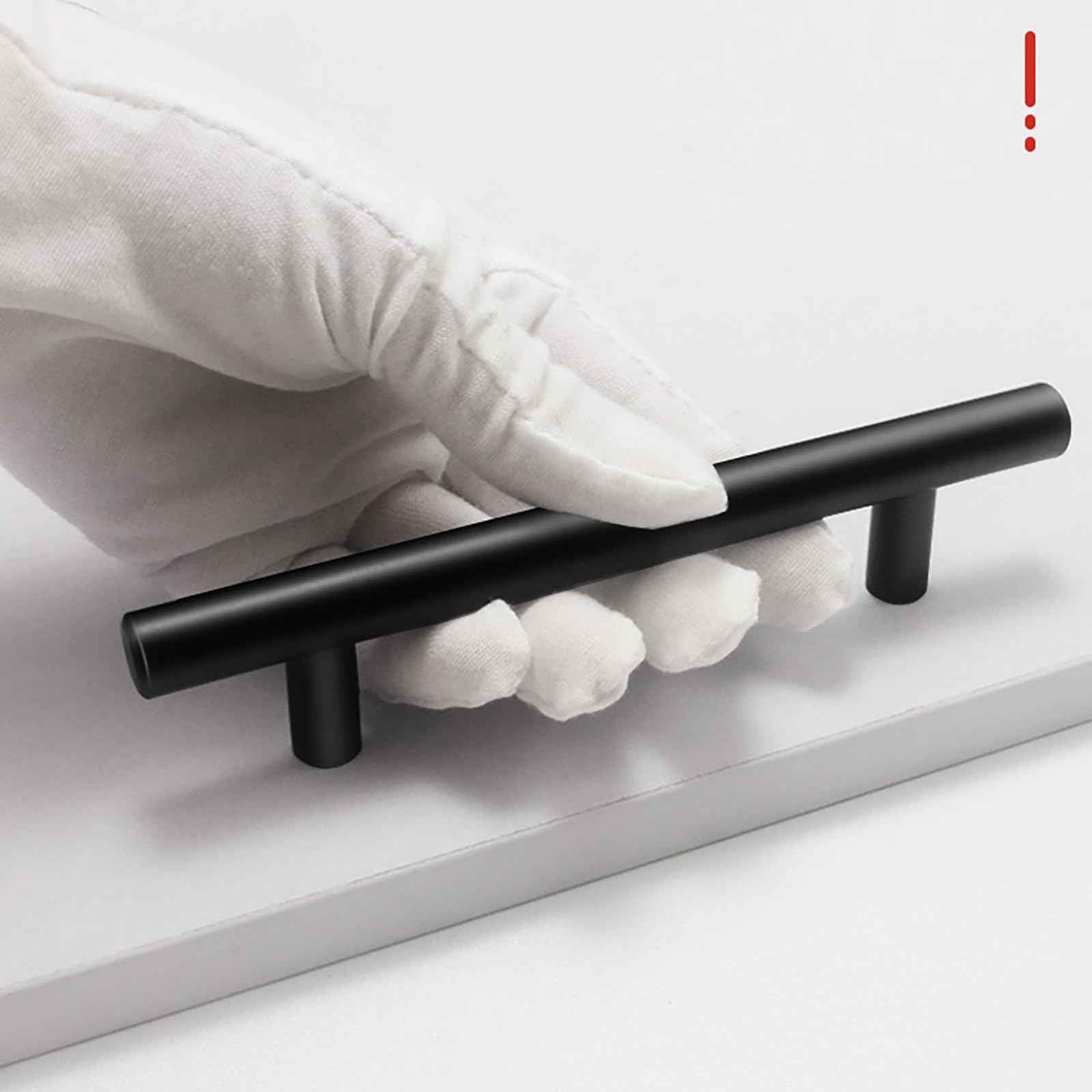 Rovanboao 35 Pack | Matte Black Kitchen Cabinet Handles Stainless Steel Drawer Pulls Cupboard Vanity Dresser Hardware 5 Inch Length, 3 Inch Hole Center