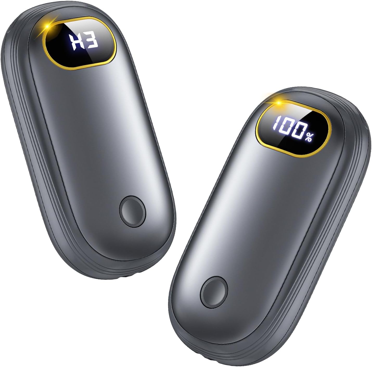 Skiennix Electric Hand Warmers - Rechargeable Dual-Side Heater with LED Display | 17 Hours of Warmth