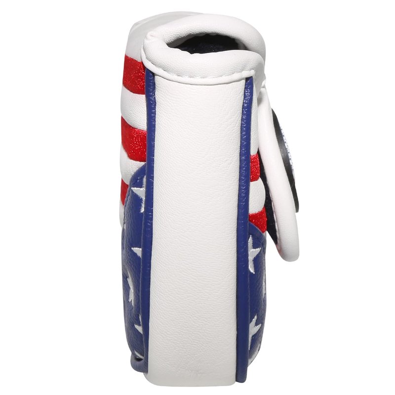 Stars Stripes Golf Mallet Putter Head Cover Protector Magnetic Closure