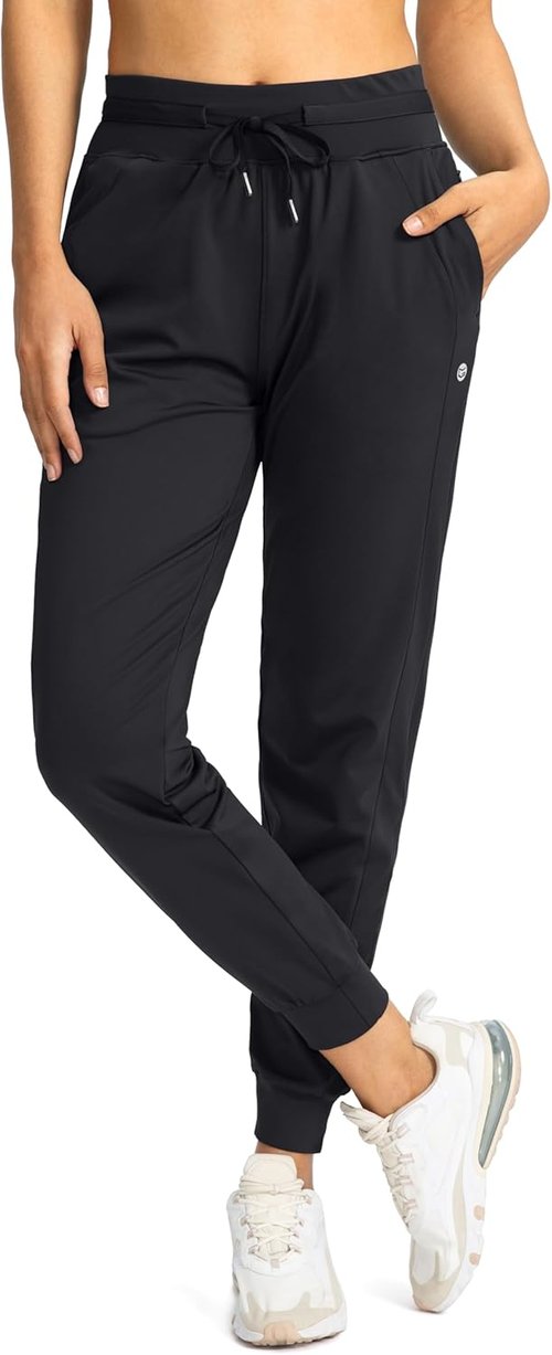 G Gradual Women's Joggers - High Waisted Athletic Sweatpants with Zipper Pockets | Tapered Fit for Workouts