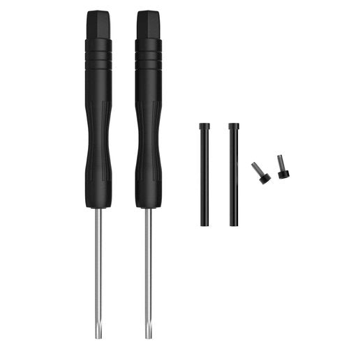 Compatible with Garmin Fenix 5X/5X Plus/Fenix 3 Smart Watch Screw Accessory, 2PCS Stainless Steel Replacement Screws with 2PCS Screwdrivers Removal Tool for Fenix 5X/Fenix 3 Smart Watch (Black1)