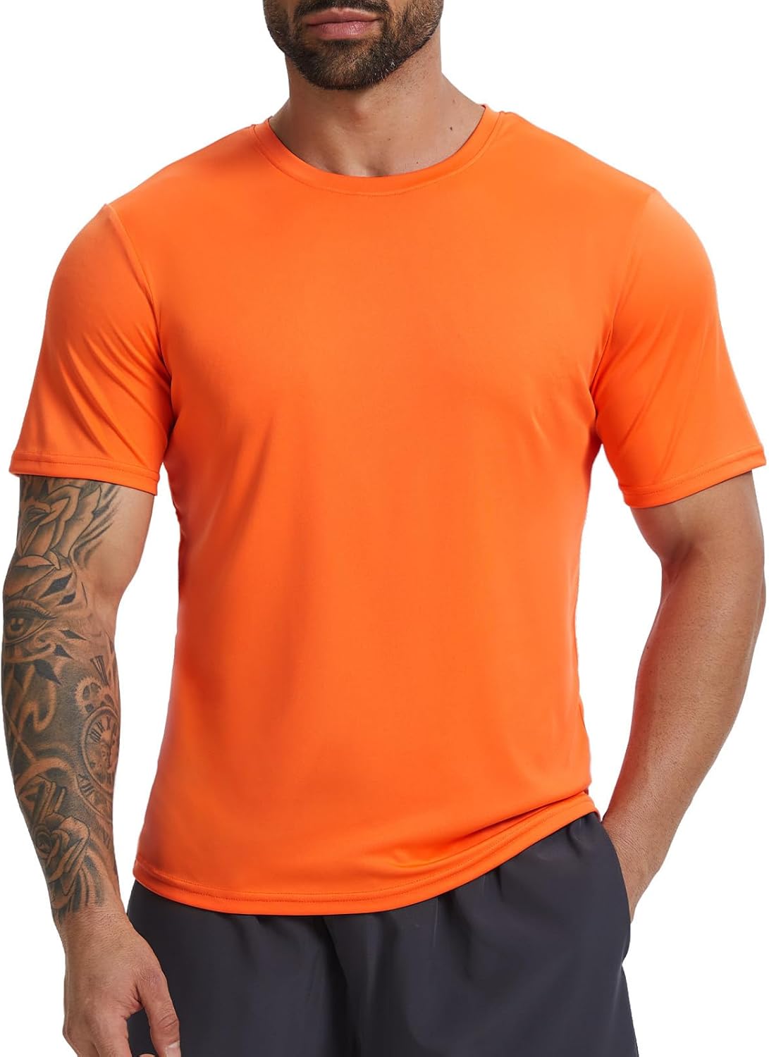 Skiennix Men's UPF 50+ Sun Protection T-Shirt - Quick Dry Athletic Short Sleeve | Lightweight & Comfortable