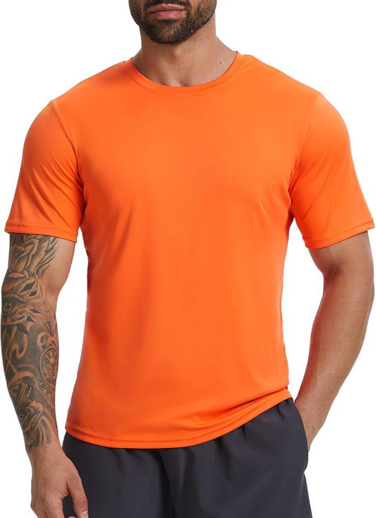 Skiennix Men's UPF 50+ Sun Protection T-Shirt - Quick Dry Athletic Short Sleeve | Lightweight & Comfortable
