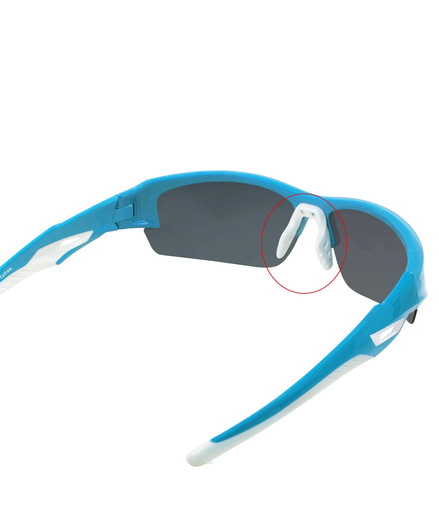 Abyss22 Polarized Sports Sunglasses for Men Women, Adjustable Nose Pads, TR90 Frame, for Golfing, Running, Finishing, Cycling (Blue)