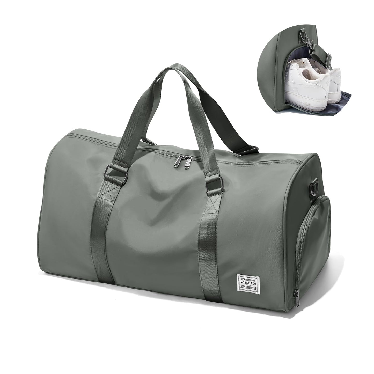 Travel Duffle Bag,Weekender Overnight Bags for Women with Shoes Compartment,Tote Gym Bag Personal Item Carry On Bag for Travel Business Trips Sport Hospital Dance Dark Green