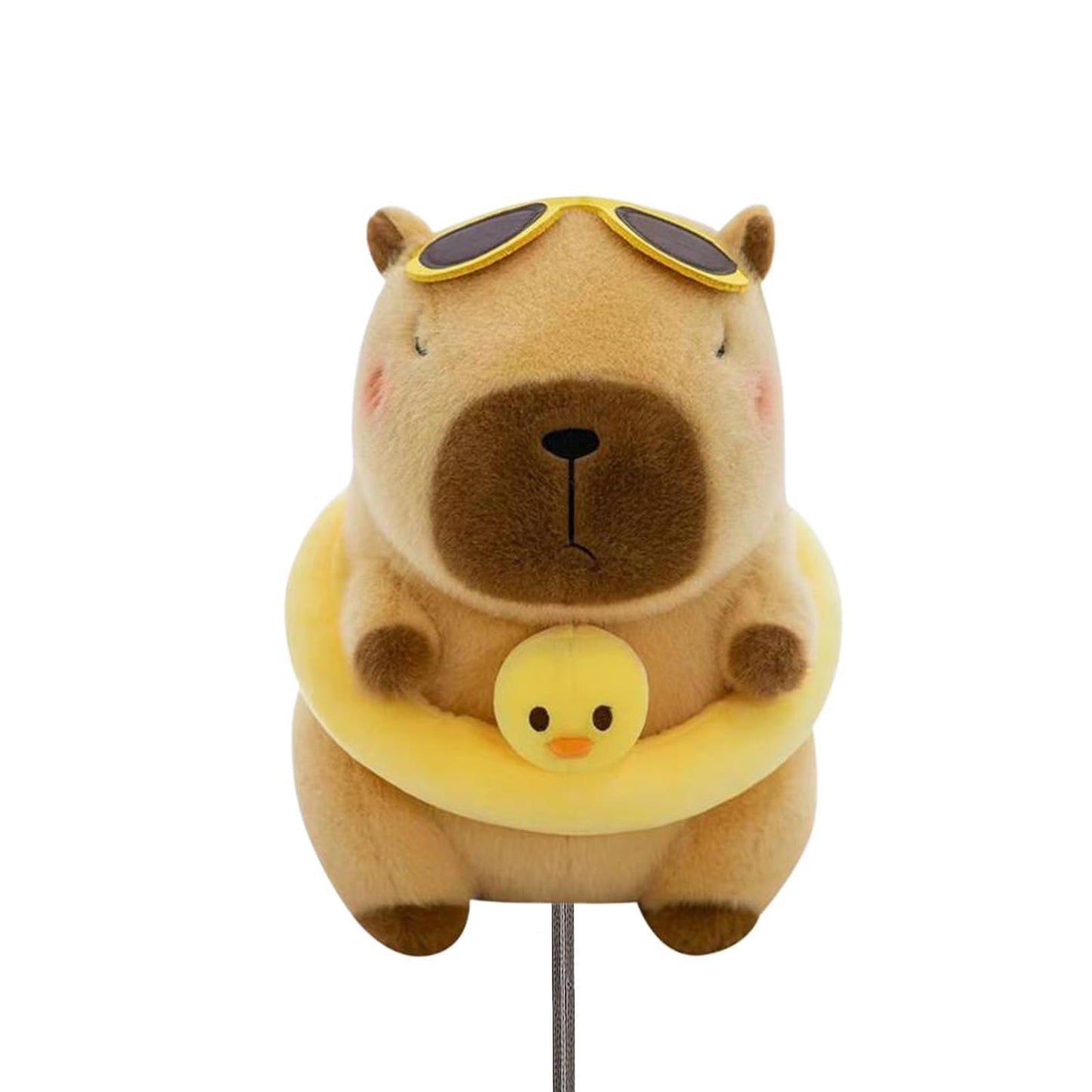 Capybara Swimming Ring Golf Club Head Cover, Small Size Fits Hybird and Irons, Large Size Fits Standard 460cc Driver Head, Golf Driver Headcover Funny Plush Animals