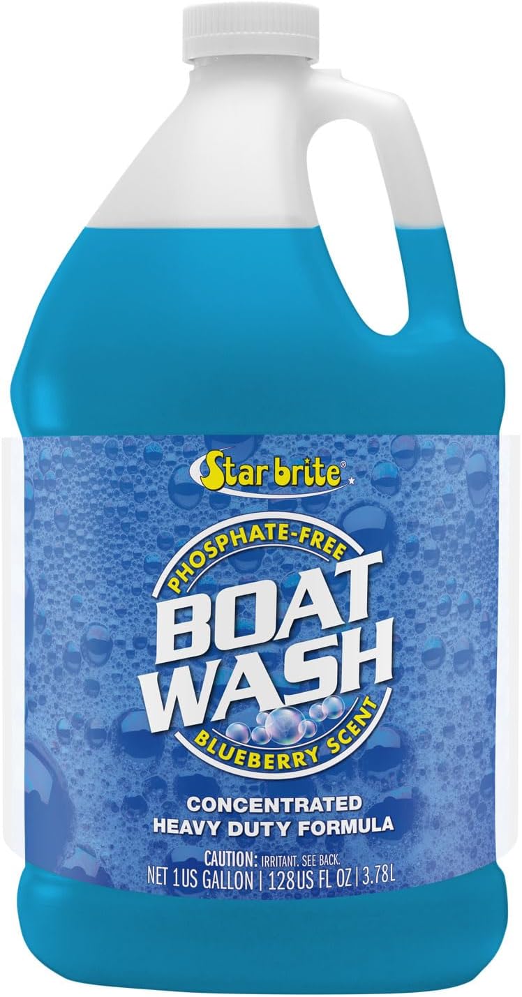 STAR BRITE Concentrated Boat Wash - Heavy-Duty Non-Streak Formula for Sparkling Hulls & Decks - 128 OZ Gallon