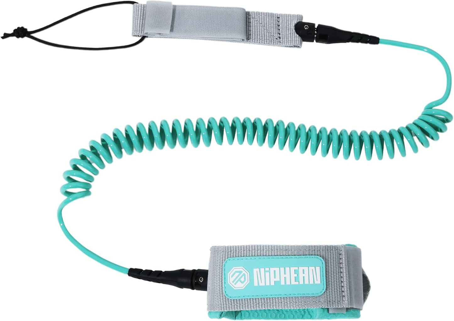 Niphean Paddle Board Leash - 3-10ft Coiled Elastic Ankle Strap | Durable, Tangle-Free & Adjustable for SUP, Surf, Bodyboard
