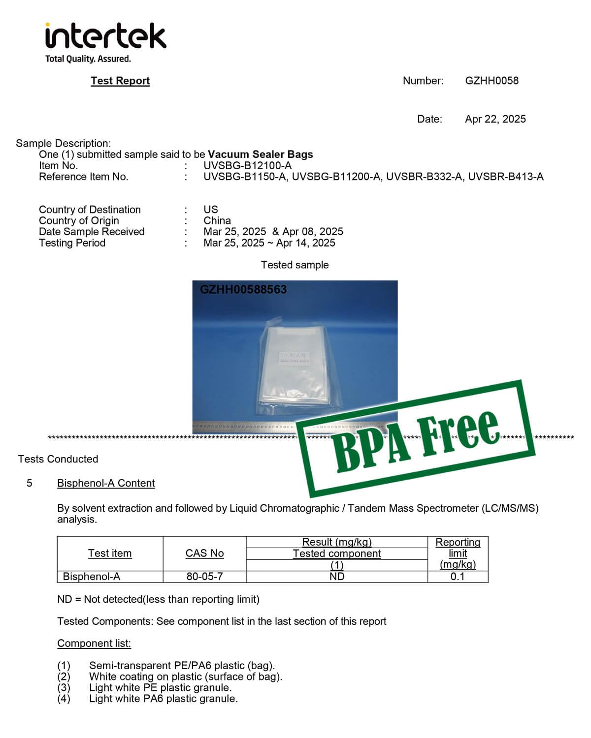 UTILIMATES Quart Vacuum Sealer Bags for Food, 8x11 Inch with Label Area