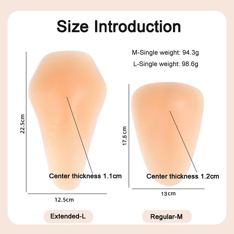 POMAMZ Silicone Knee Pads,Adhesive Knee Brace KneePad for Skiing Skating,Snowboarding,Ateboarding,Roller Skating,Rollerblading,Dancing,Unisex,Skin,M