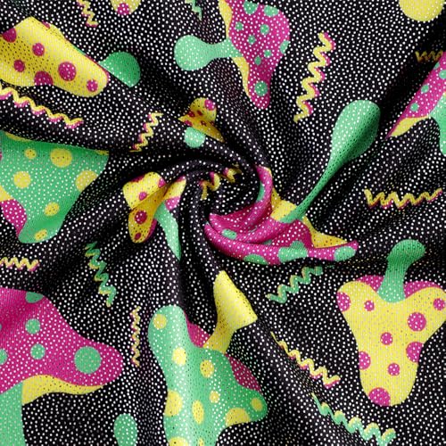 Girls Gymnastics Leotard with Shorts - Toddler Unitard - 2-3T Black Mushroom