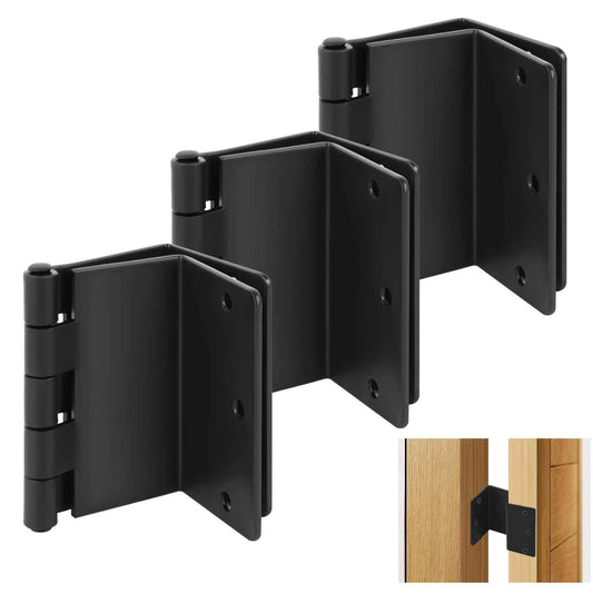 3 Pack Handicap Door Hinges, Offset Door Hinge, 3.5 Inch Swing Clear Offset Door Hinge, 1/4'' Radius Corner Handicap Offset Door Hinges for Doors Interior Swing Out Hinge with Holes