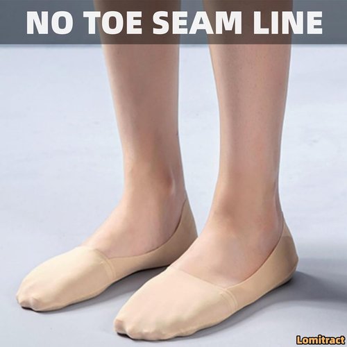 Lomitract No Show Socks for Women | Ice Silk Surface & Cotton Comfort | Size 5-12
