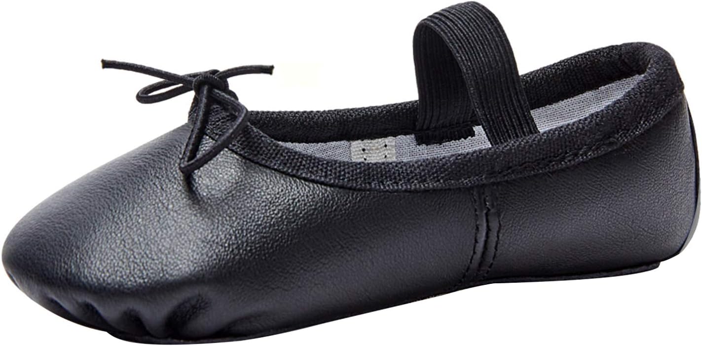 Stelle Ballet Shoes for Girls - Genuine Leather Dance Slippers for Toddlers & Kids