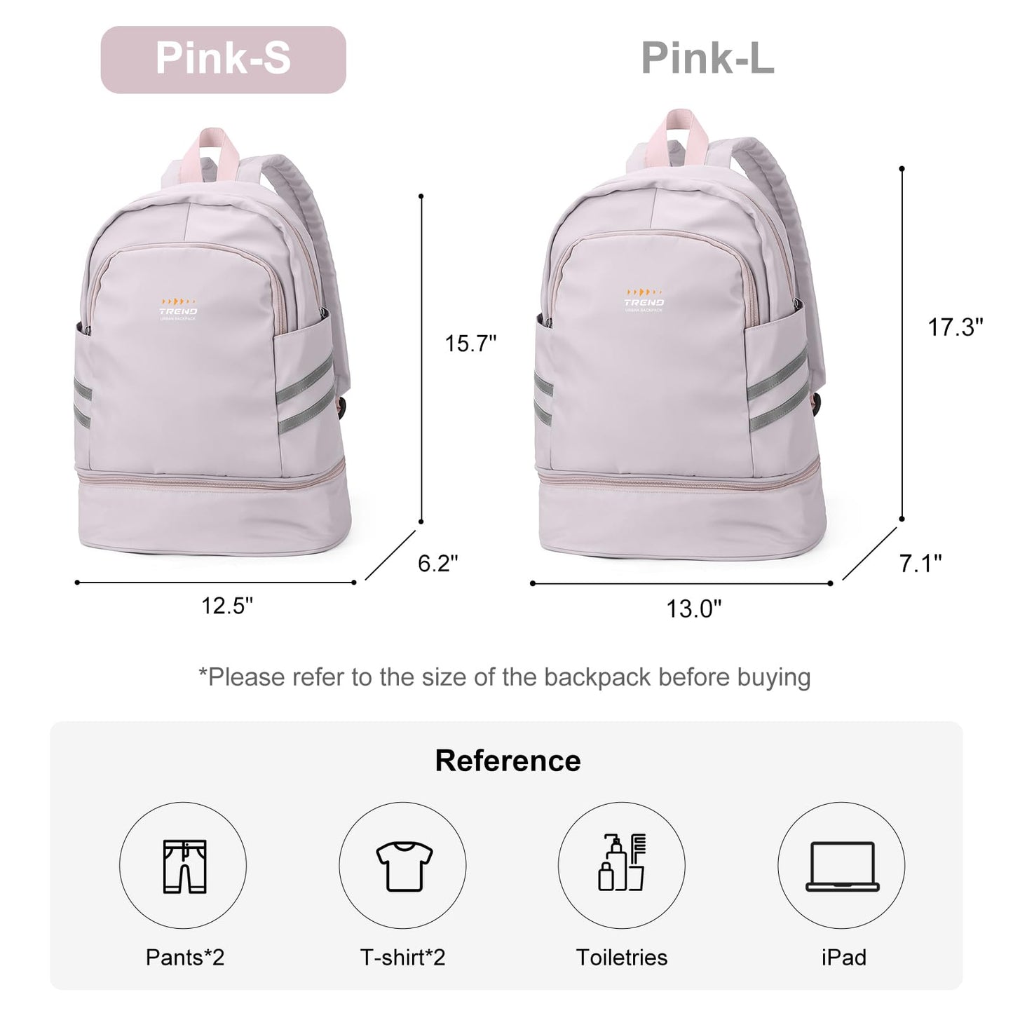 coofay Gym Backpack For Women Waterproof Backpack With Shoe Compartment Lightweight Travel Backpack Sports Backpacks Small Gym Bag