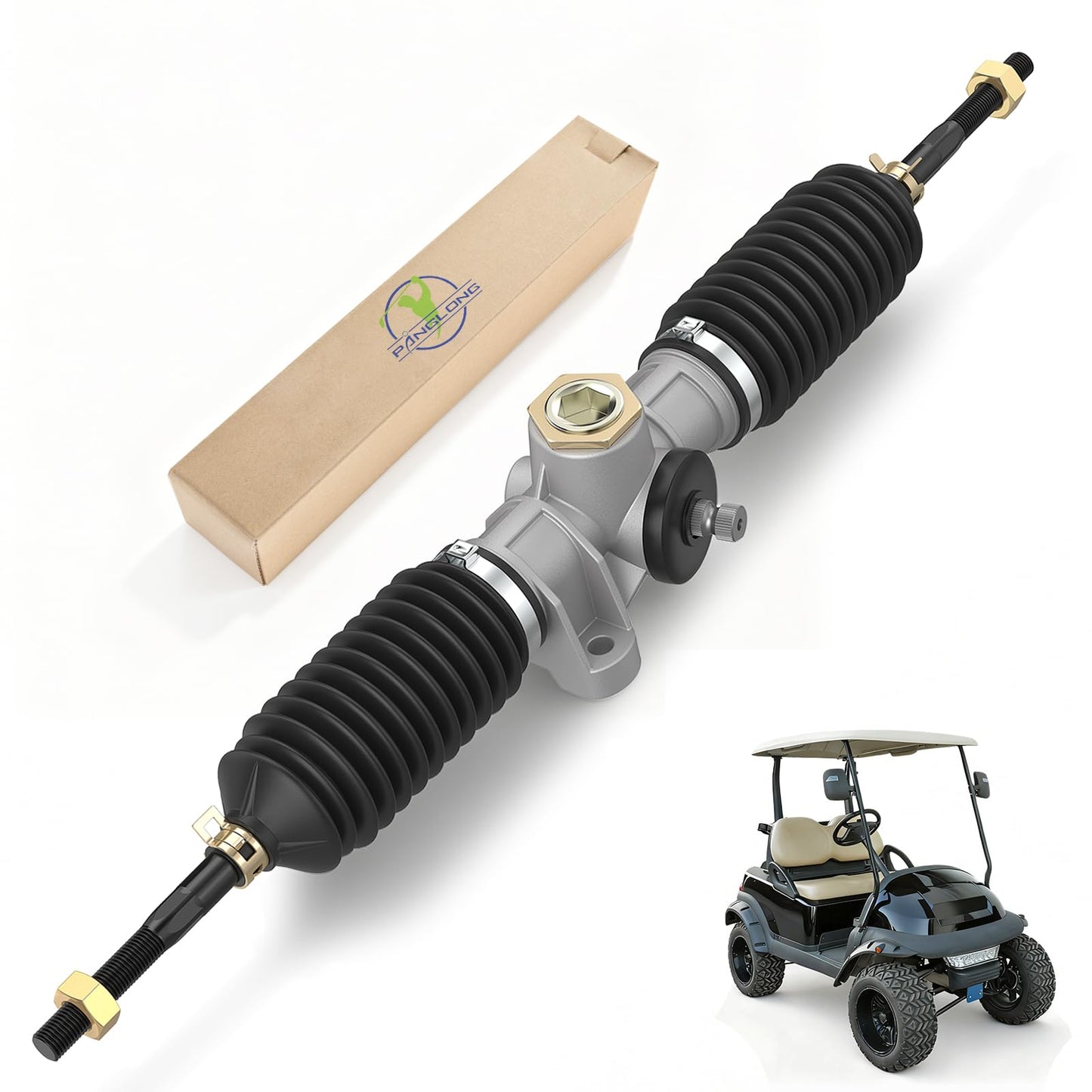 Panglong Club Car Precedent Steering Rack, Club Car Tempo Steering Rack, Golf Cart Steering Gear Box Assembly Suitable for 2004-Up Club Car Precedent and 2018-Up Tempo, OEM 102288601