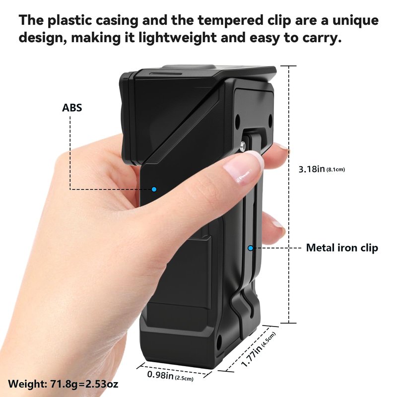 VOHIVI 2Pack Clip On Flashlight - High Lumens Hat Clip Flashlights with Magnetic Base,USB-C Charging Emergency,Outdoor Activities,Camping,Walking Dog