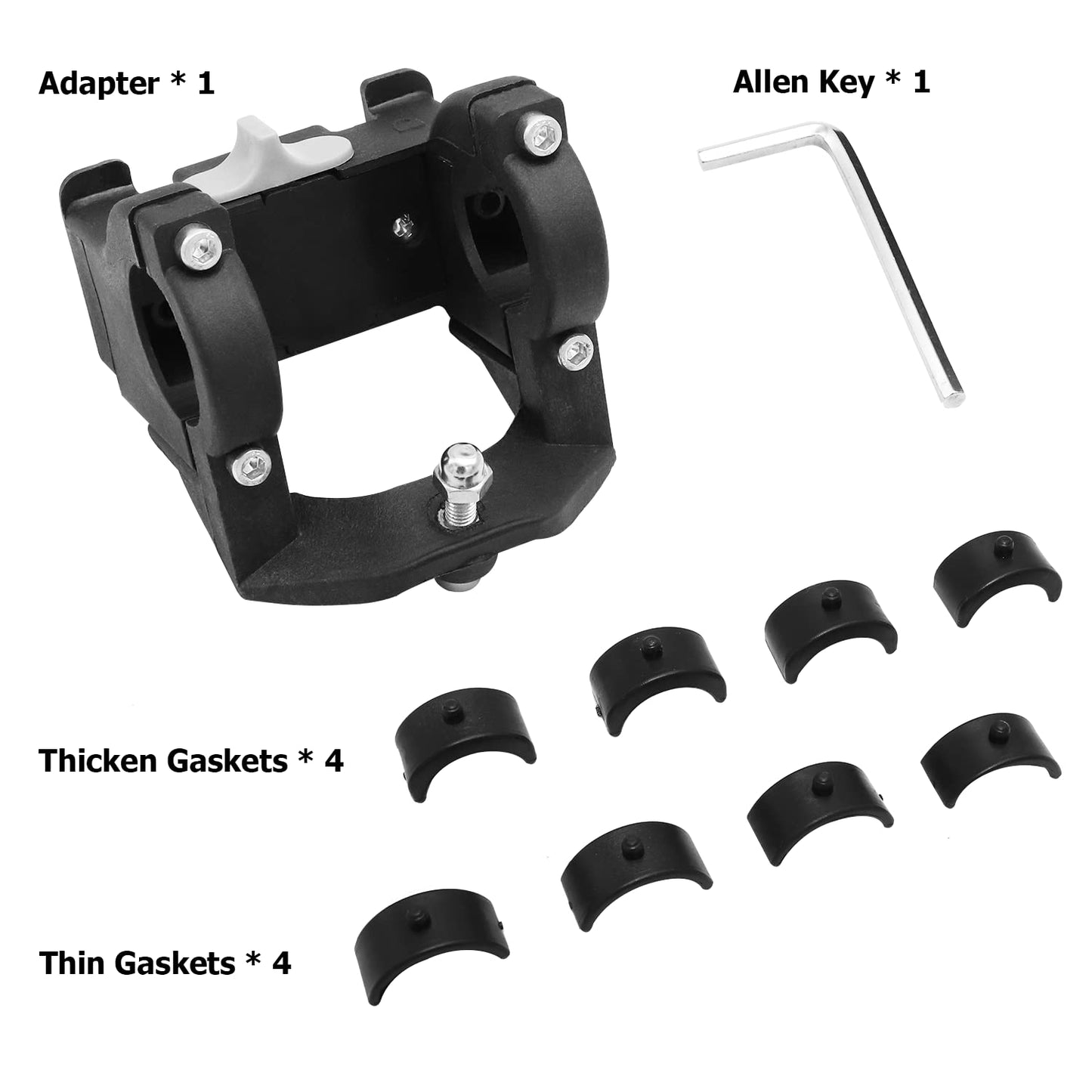RAYMACE Bike Basket Adapter,Quick-Release Bicycle Basket Mounting Bracket Handlebar Accessories