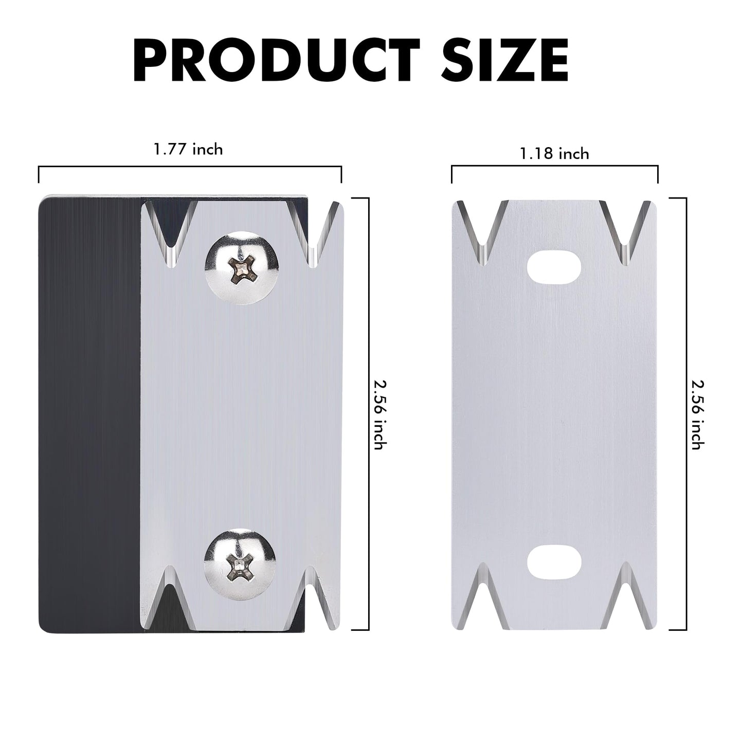 NECAMOCU 4PCS Edge Banding Trimmer Replacement Blades, Premium Stainless Steel Woodworking Blade, Suitable for Wood, Veneer, PVC, ABS