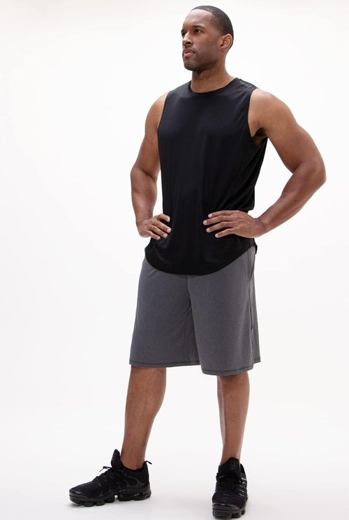 DEVOPS Men's Sleeveless Gym Tank Top - Relaxed-Fit Workout Loungewear for Comfort