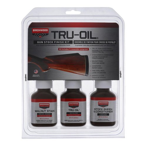 Birchwood Casey Easy-to-Use Long-Lasting Complete Tru-Oil Stock Finish for Gun Stock Finishing and Maintenance