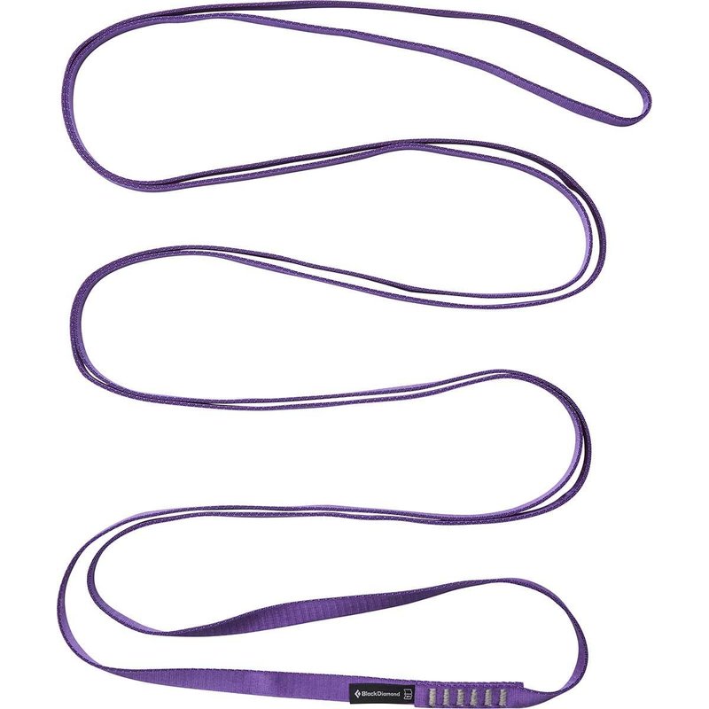 Black Diamond 18mm Nylon Runners | Durable Sewn Rock Climbing Slings | Heavy-Duty Webbing for Trad, Alpine & Ice Climbing Anchors | 240 cm