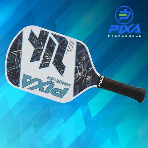 Mindrush T300 Carbon Fiber Pickleball Paddle – Grit-Textured Surface for Spin & Control, 16mm Polypropylene Honeycomb Core, Tennis-Length Handle, Lightweight, USAPA Approved – PIXA Pickleball