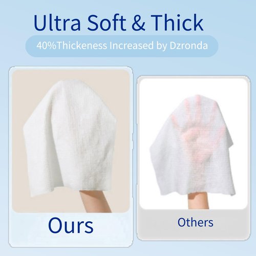 Dzronda Disposable Compressed Towels, Portable Compressed Towel Tablets, 56Pcs Travel Wash Cloth, Thicker Super Absorbent Wash Cloths for Travel, Face Towel Ideal for Outdoor Camping Hiking (56Pcs)