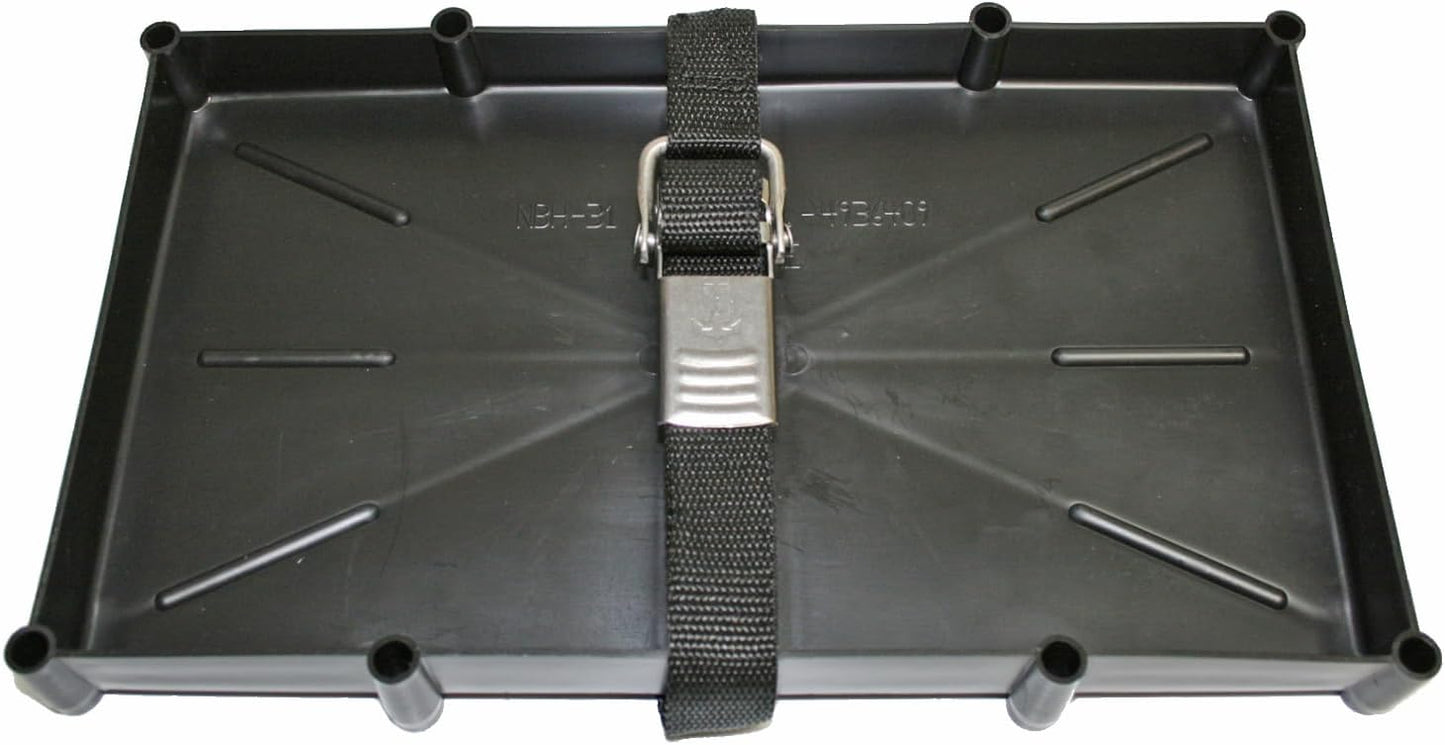 T-H Marine Battery Holder Tray - Durable Stainless Steel Buckle for 31 Series Batteries | Corrosion Resistant, Easy Installation