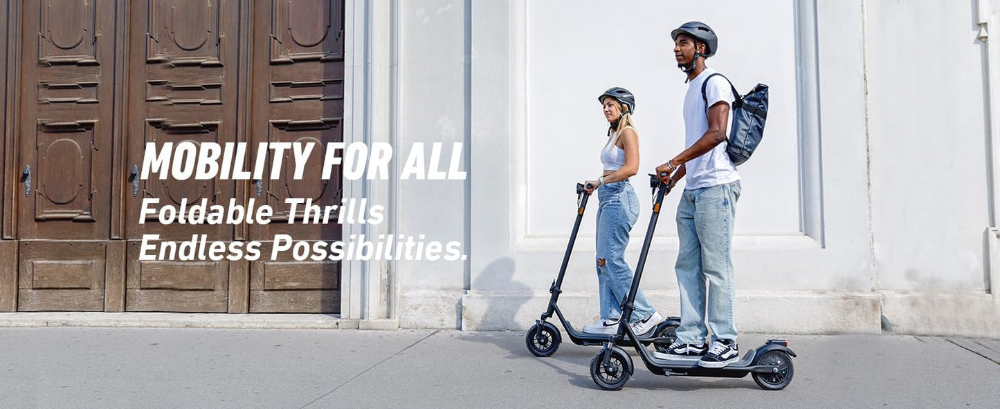 NIU Electric Scooter - KQi 1PRO Series E Scooter with Suspension, 500-700W Power, 14-33 Miles Range | Portable & Folding Design