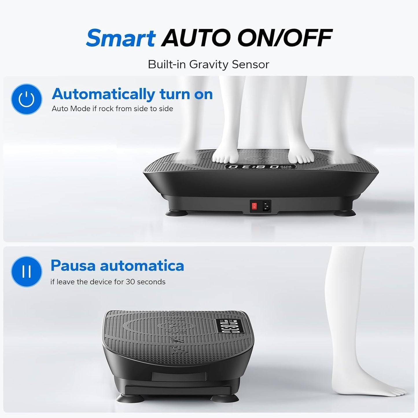 MERACH Vibration Plate - Whole Body Workout Machine with Bluetooth & Silicone Pedal | Home Fitness Equipment