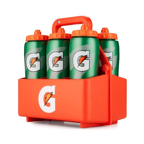 Gatorade Squeeze Bottle Holder (Holds 6 Bottles), Orange