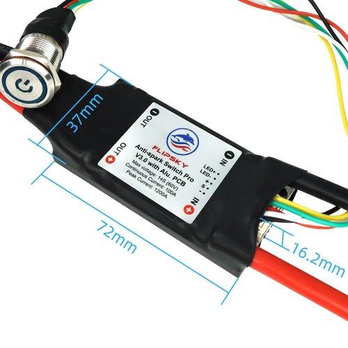 Flipsky Anti Spark Switch Aluminum PCB/CASE V1.0 200A for Electric Skateboard/Ebike/Scooter/Robots