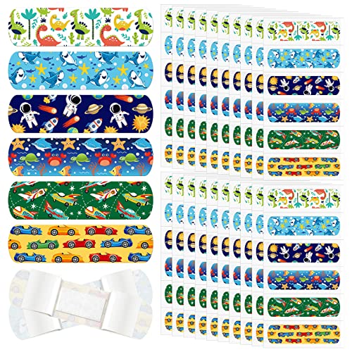 Nuanchu 120 Pcs Kids Cartoon Bandages - 6 Styles Waterproof & Breathable