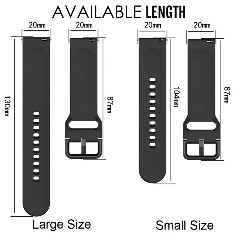 QGHXO Band Replacement for Amazfit GTS 4/4 Mini/3/2/2e/ GTR Mini/GTR 42mm/Active, Soft Silicone Band Replacement for Amazfit Bip 3/3 Pro/U Pro/S lite/Lite/S/U
