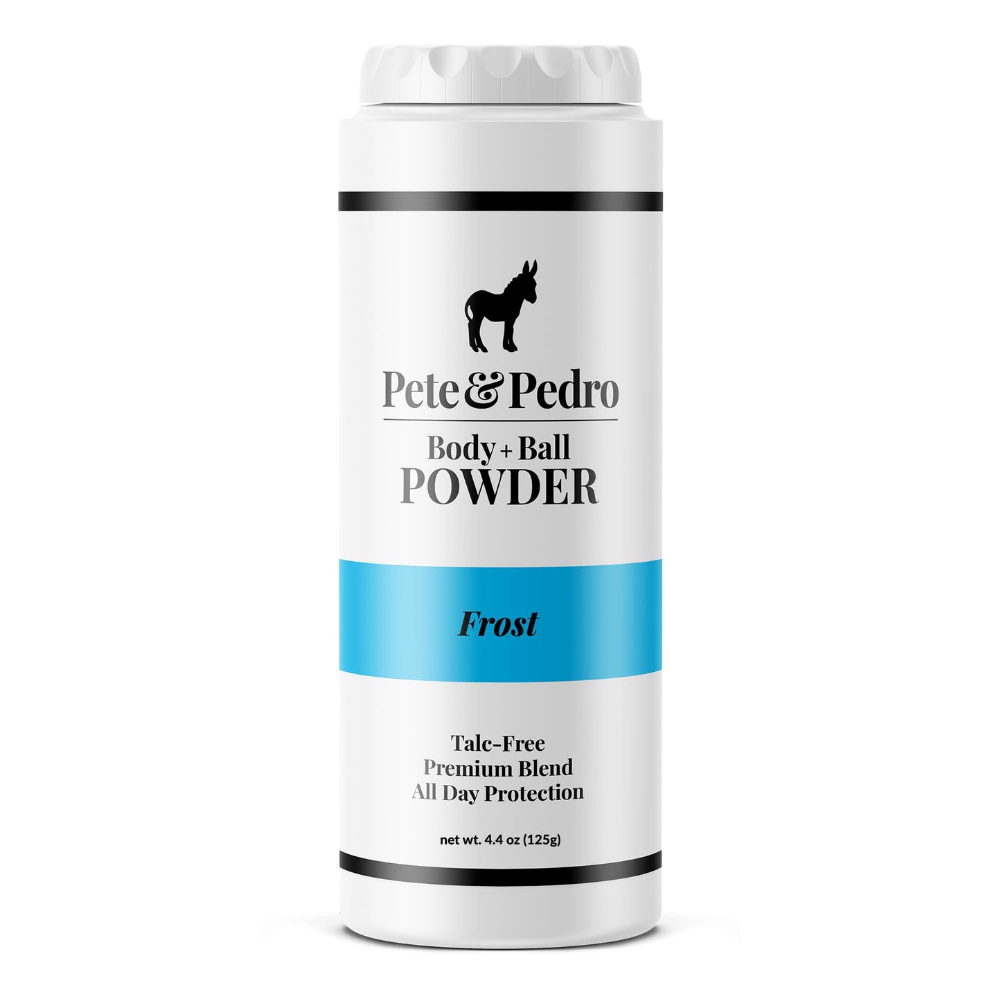 Pete & Pedro Body & Ball Powder Frost Cooling Sensation, Talc-Free Ball Powder for Men | Helps With Odor & Absorbs Moisture & Sweat | Deodorant Hygiene For Groin | Shark Tank Featured, 4.4 oz.