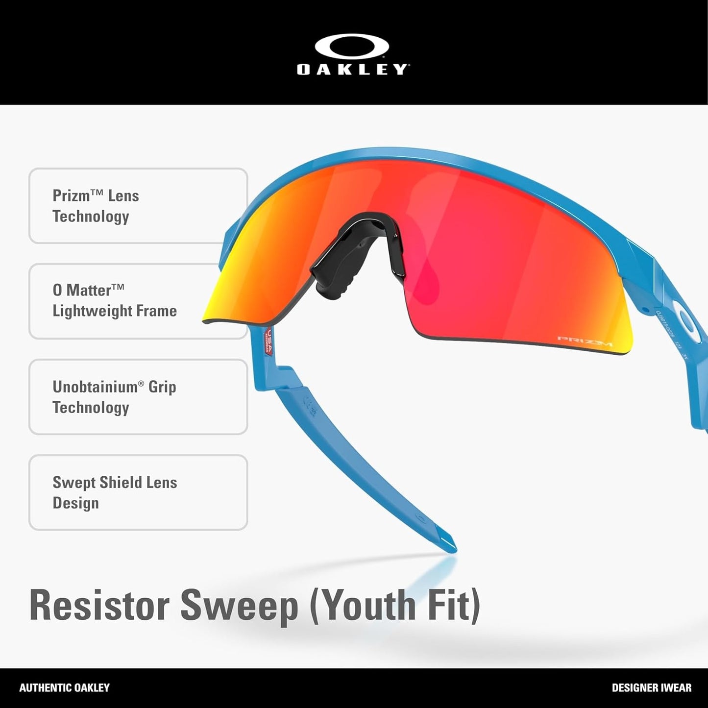 Oakley OJ9015 Resistor Sweep Sunglasses - Stylish UV Protection | Perfect for Outdoor Adventures